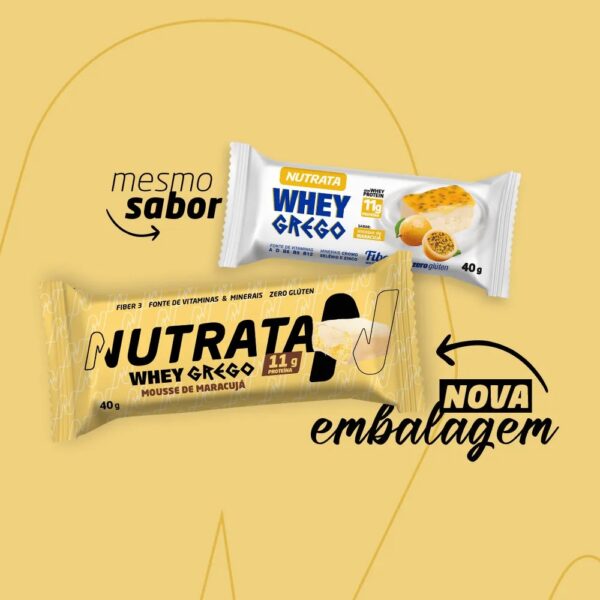 Barra Whey Grego Bar Nutrata 40g - Image 2