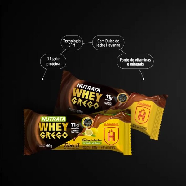 Barra Whey Grego Bar Nutrata 40g - Image 3