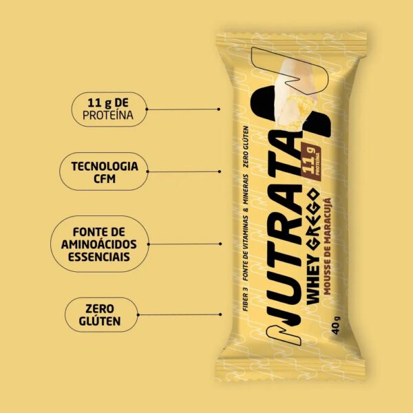 Barra Whey Grego Bar Nutrata 40g - Image 4